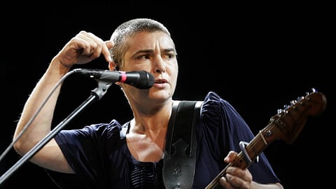 Sinead O'Connor performs on stage during the Positivus music festival in Salacgriva, Latvia, July 18, 2009. 