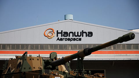 FILE PHOTO: A K-9 self propelled howitzer is seen at Hanwha Aerospace factory in Changwon, South Korea, March 16, 2023. 