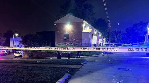 A view of the scene where a shooting took place, in Baltimore, U.S. July 2, 2023. 