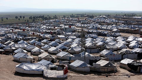 FILE PHOTO: A general view of al-Hol displacement camp in Hasaka governorate, Syria April 2, 2019. 