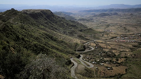 FILE PHOTO: A partial view of the Lalibela town in the Amhara Region, Ethiopia, January 25, 2022. Picture taken January 25, 2022. 
