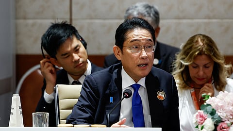 Japanese Prime Minister Fumio Kishida attends Partnership for Global Infrastructure and Investment event on the day of the G20 summit in New Delhi, India, September 9, 2023. 