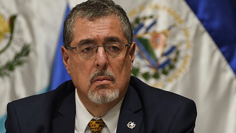 Guatemala President-elect Bernardo Arevalo attends a meeting with judges of the Supreme Electoral Tribunal following a raid last Friday where the attorney general office seized boxes holding tabulations from general election voting, in Guatemala City, Guatemala October 2, 2023. 