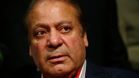 FILE PHOTO: Ousted Prime Minister of Pakistan, Nawaz Sharif, speaks during a news conference at a hotel in London, Britain July 11, 2018. 