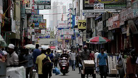 FILE PHOTO: A general view of the business district in Colombo, Sri Lanka, September 9, 2020. 