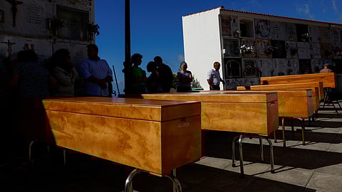 La Frontera cemetery, El Hierro, Spain, October 1, 2024. 