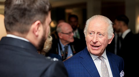 Britain's King Charles attends a reception at Waltham Forest Town Hall in London, Britain, December 20, 2024. 