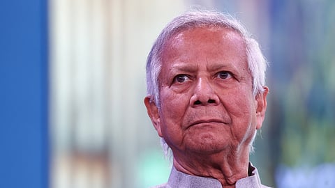 FILE PHOTOI: Muhammad Yunus, Chief Adviser of the Government of Bangladesh, attends the 55th annual World Economic Forum (WEF) meeting in Davos, Switzerland, January 23, 2025. 