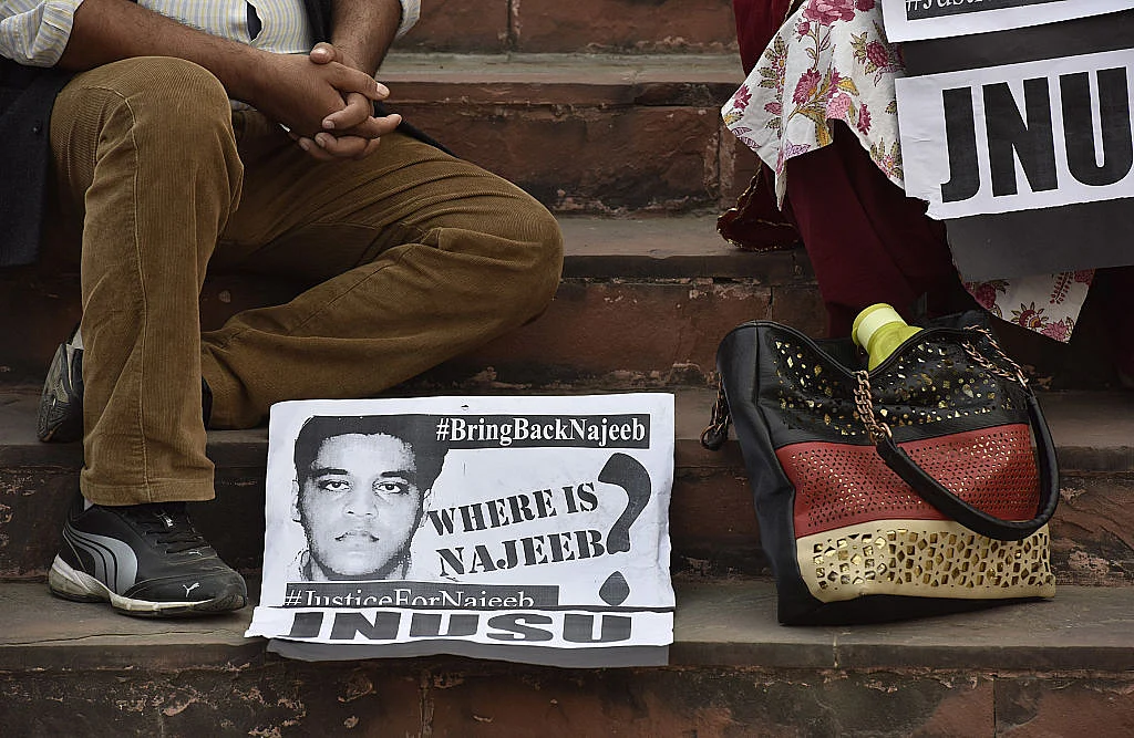 Student Najeeb Ahmed has been missing from JNU since October 14, reportedly after a brawl in the campus