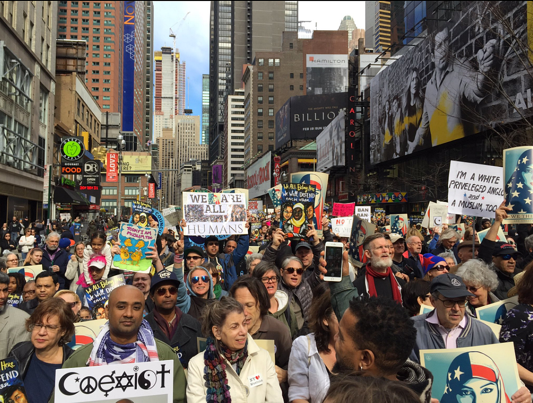 Thousands declare ‘I am Muslim too’ at solidarity rally in NYC