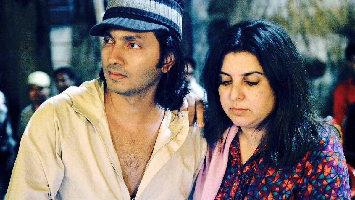 Photo from Twitter of Shirish Kunder with his wife Farah Khan. Kunder
tendered apology after an FIR was filed against him alleging that he made derogatory statements against UP
chief minister Yogi Adityanath