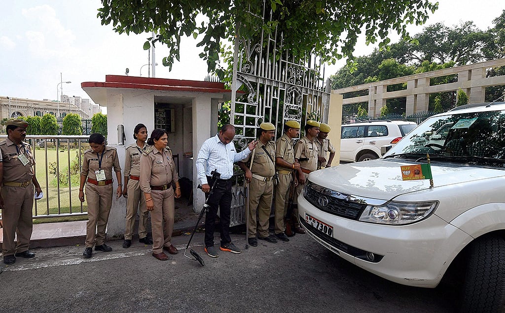 Powerful explosive found in UP Assembly; NIA probe recommended