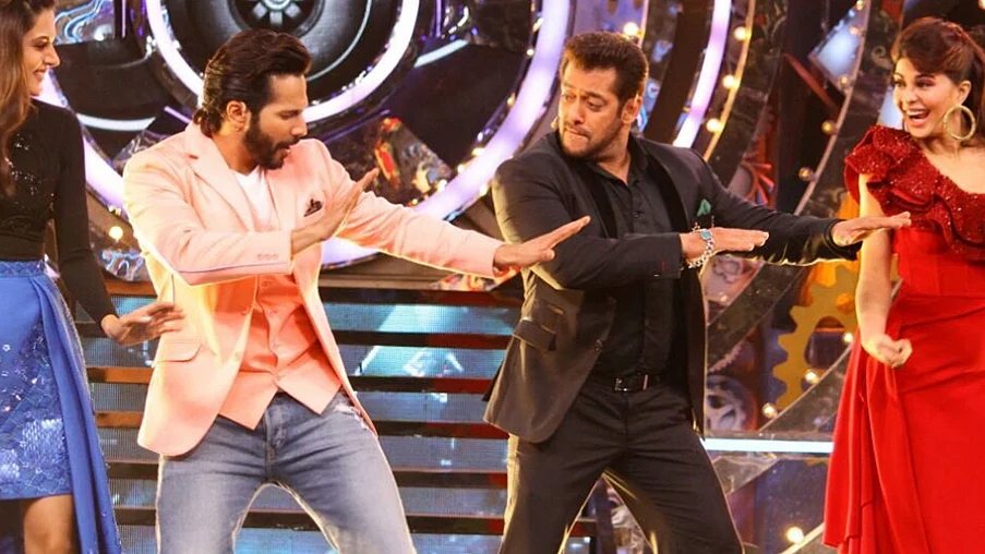 File photo of Judwaa 2 actors with Salman Khan