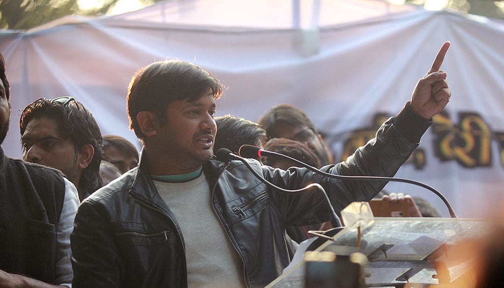 BJP is a brand new washing machine, mocks Kanhaiya Kumar