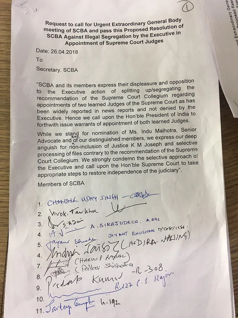 Exclusive: 100 SC lawyers ask for resolution in favour of J. KM Joseph