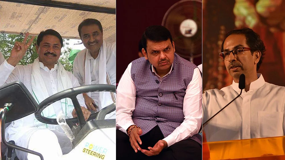 Photos courtesy: Twitter; Satyabrata Tripathy/Hindustan Times via Getty Images (Fadnavis)