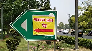 Delhi’s Akbar Road renamed? ‘Maharana Pratap Road’ pasted overnight