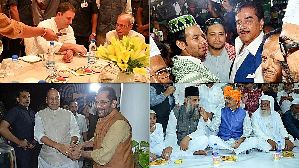 Night of ‘political’ iftars hosted by Congress, BJP, JDU, RJD leaders