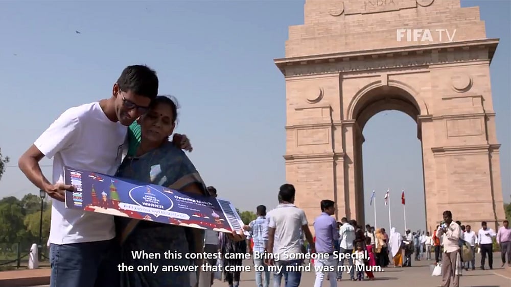 A dream came true for Indian football fan Adityanshu, who won FIFA’s ‘Bring Someone Special’ contest and took his mother to Moscow to watch the opening game of the tournament