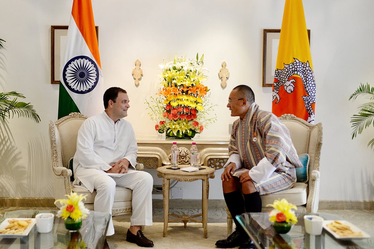 Rahul Gandhi meets Bhutanese PM