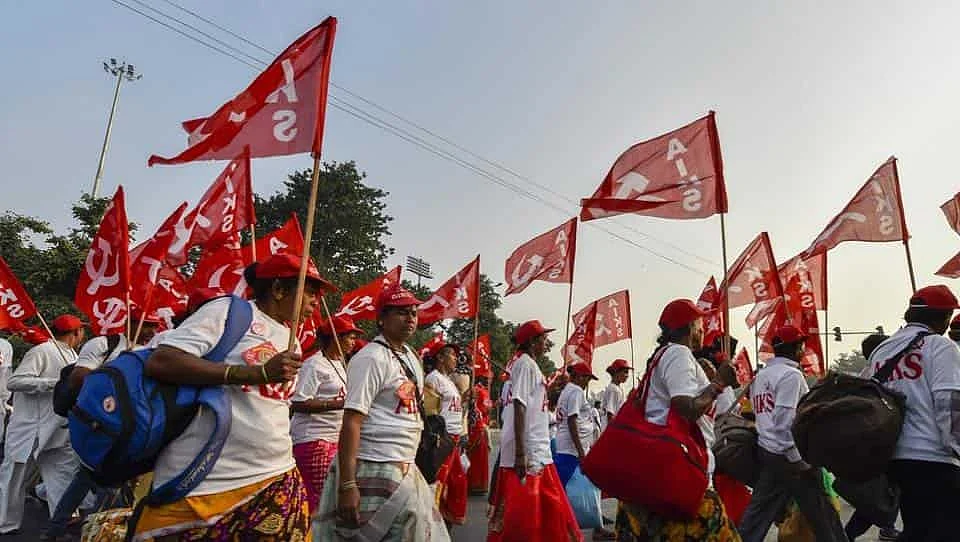 Why are the farmers marching into cities?