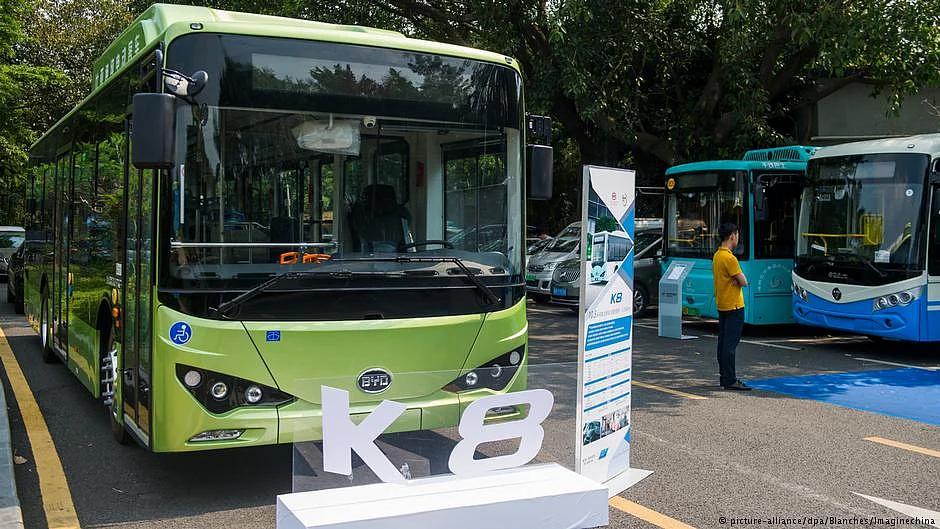 An electric bus from Chinese company BYD