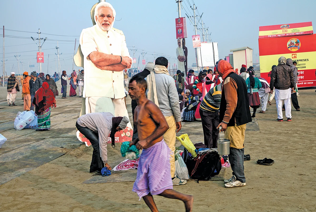 Politics and commerce at Kumbh: Modi Darshan for cleansing the soul