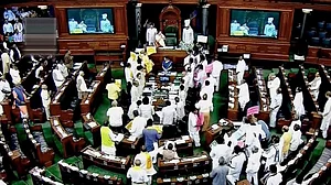 Lok Sabha adjourned amidst protests by Congress, SP, AIADMK, TDP
