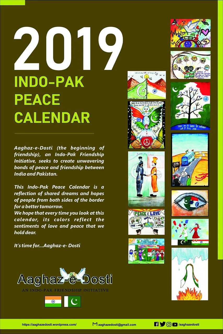 ‘Aaghaz-e-Dosti’ to launch 7th Indo-Pak peace calendar on January 20