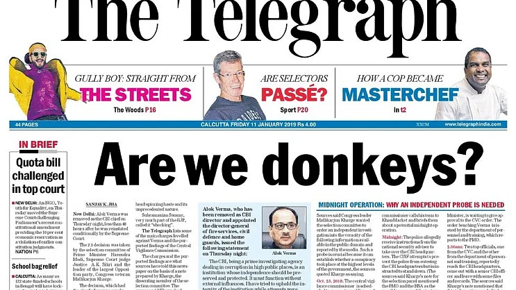 Telegraph front page