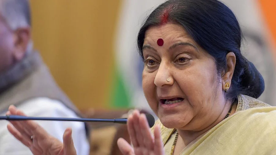 Sushma highlights JeM’s role in Pulwama attack in RIC Foreign Ministers’ Meet