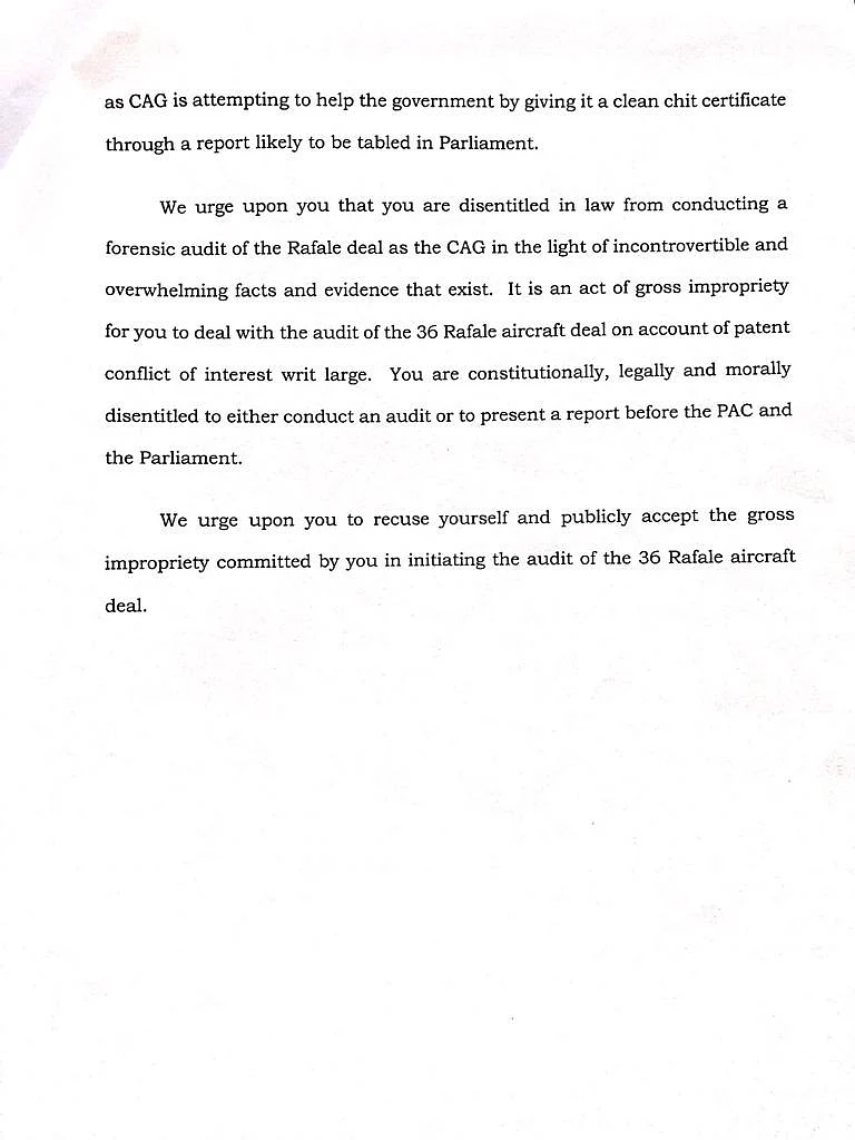Congress accuses CAG Mehrishi of conflict of interest, demands he recuses himself from Rafale deal report