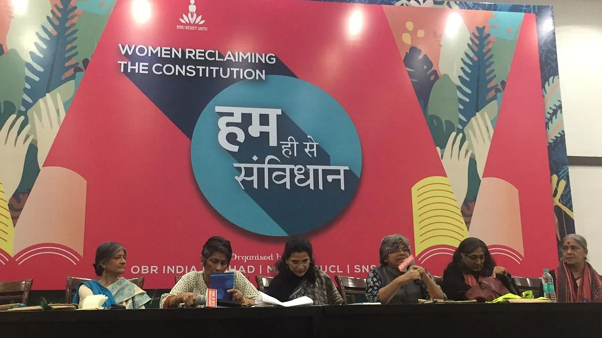 Women activists come together to ensure Modi govt’s defeat  by reclaiming the Constitution