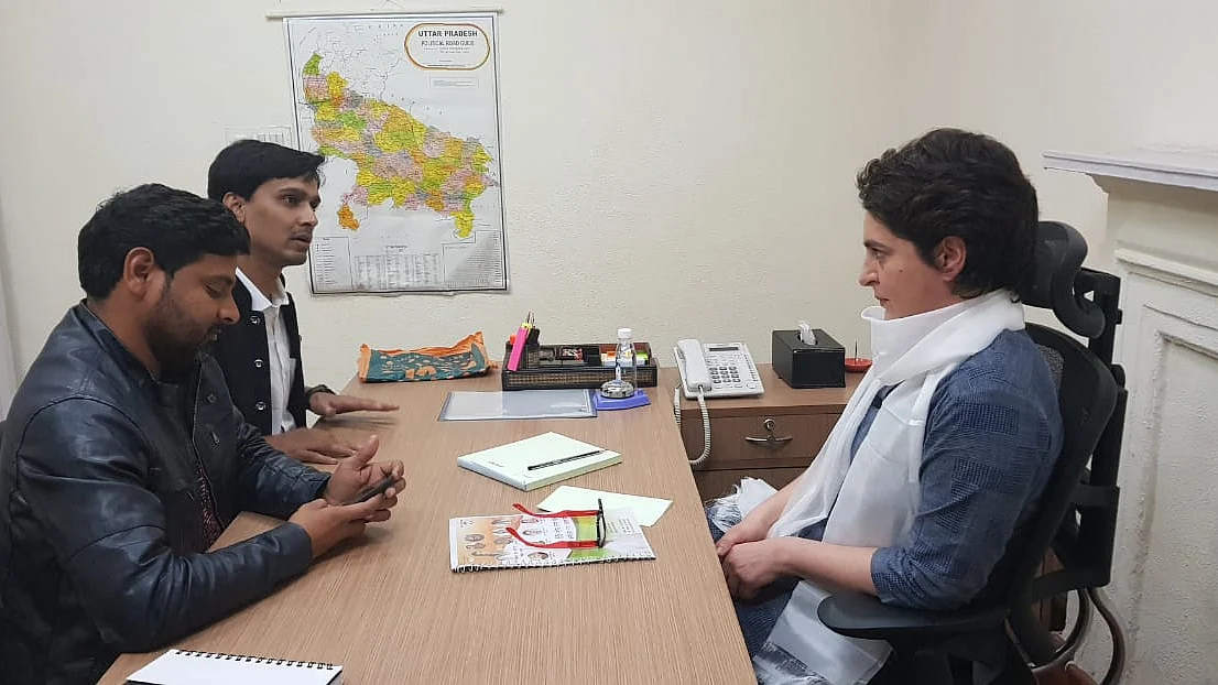 Priyanka Gandhi takes charge as Congress general secretary Uttar Pradesh (East) at AICC