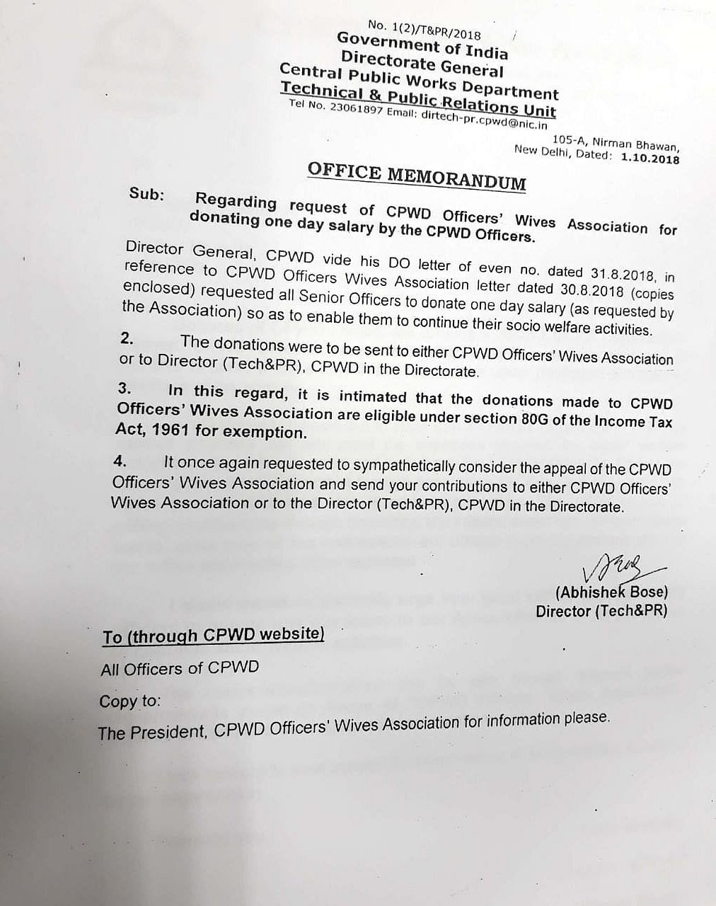 CPWD: Despite case pending in court, DG clubs contracts to enable ‘big-ticket corruption’