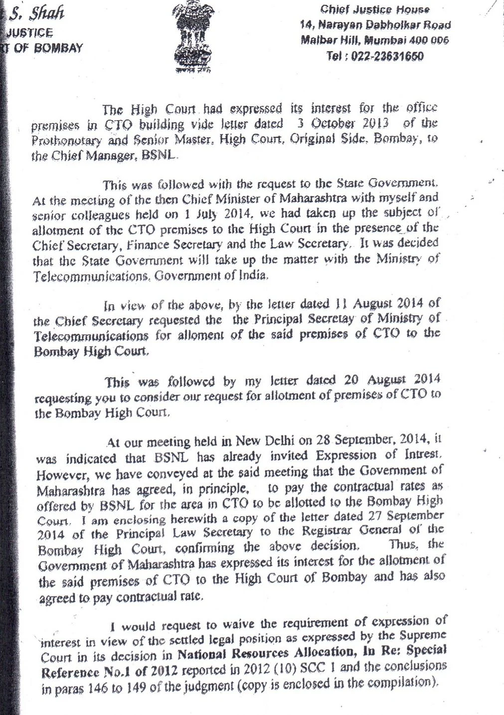 Modi govt orders BSNL, DoT to vacate CTO Mumbai to make space for Bombay High Court; DoT reluctant