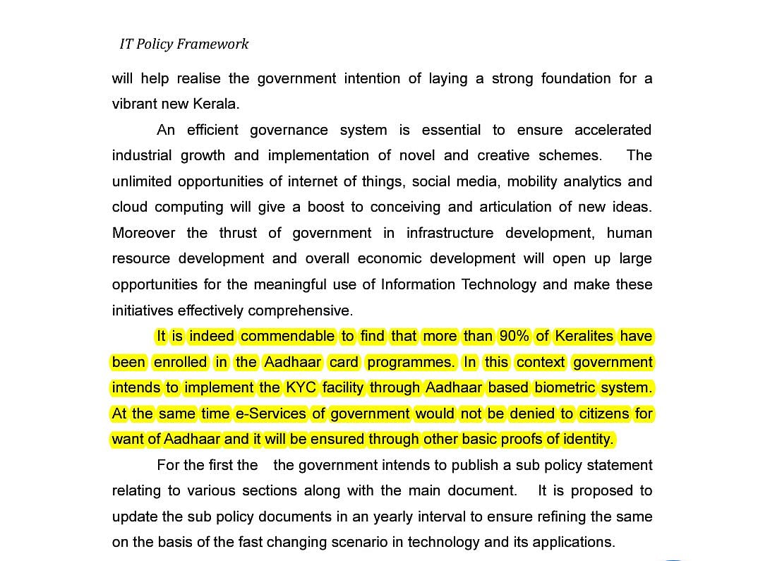 CPI(M)’s dual face: Supports Aadhaar in Kerala, seeks its scrapping in manifesto