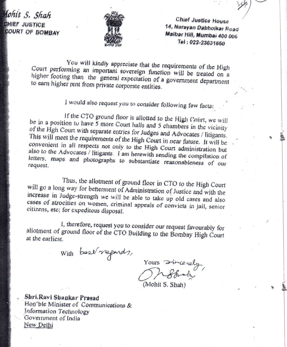 Modi govt orders BSNL, DoT to vacate CTO Mumbai to make space for Bombay High Court; DoT reluctant