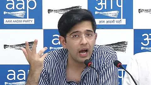 AAP’s South Delhi Lok Sabha candidate Raghav Chadha (PTI)