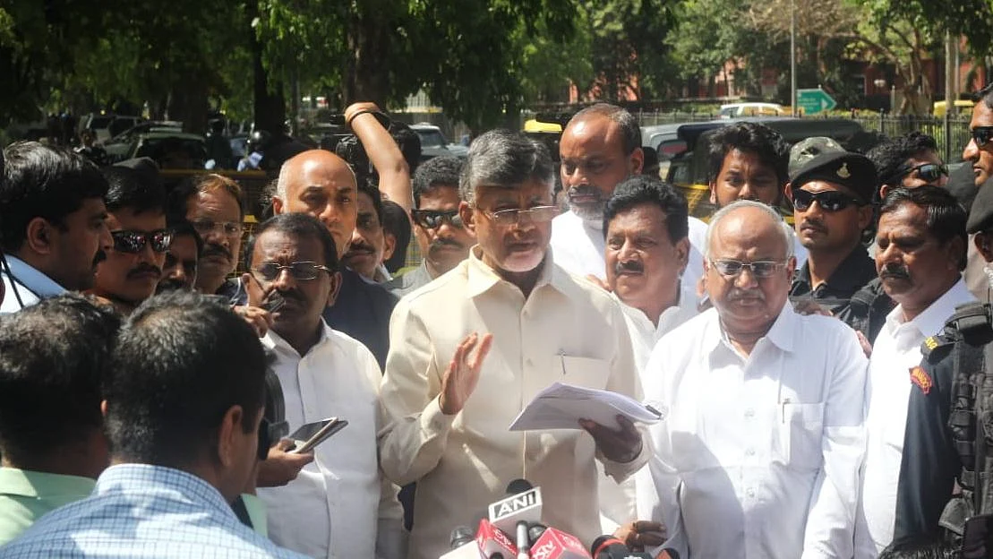 Andhra Pradesh CM Chandrababu Naidu (Photo by Vipin)