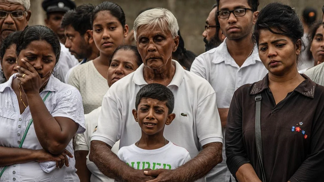 Families mourn for the victims of the Easter Sunday bombings in Sri Lanka (Getty Images)
