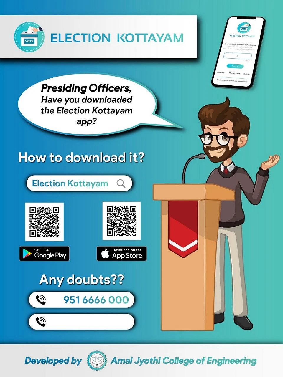 Lok Sabha Polls: In a first, Kottayam develops an app for welfare of officers, EVM complaints