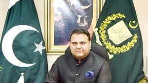 Pakistan’s Minister for Science and Technology Fawad Chaudhry (IANS Photo)