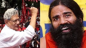Ramdev lodges complaint against Sitaram Yechury for ‘hurting Hindu sentiments’