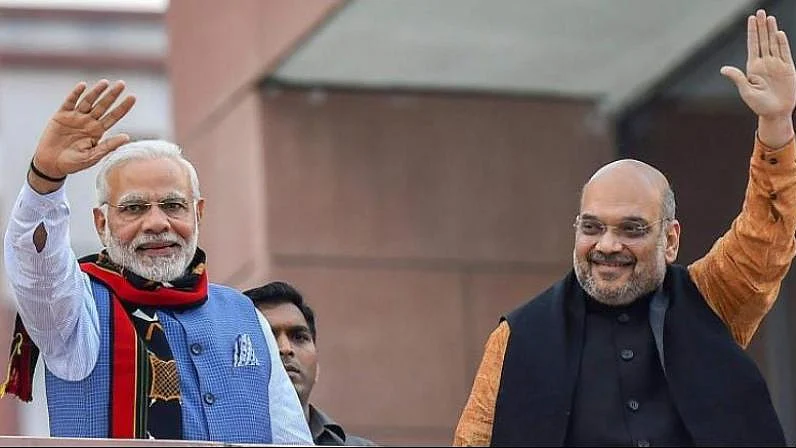 Prime Minister Narendra Modi and BJP party President Amit Shah (PTI)