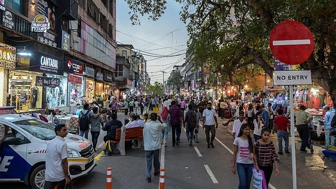 Pedestrianised zone in Karol Bagh (Social Media)