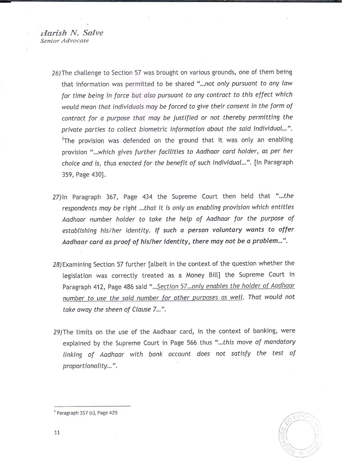 For whom is the Aadhaar Amendments Bill: only to please Telecom companies