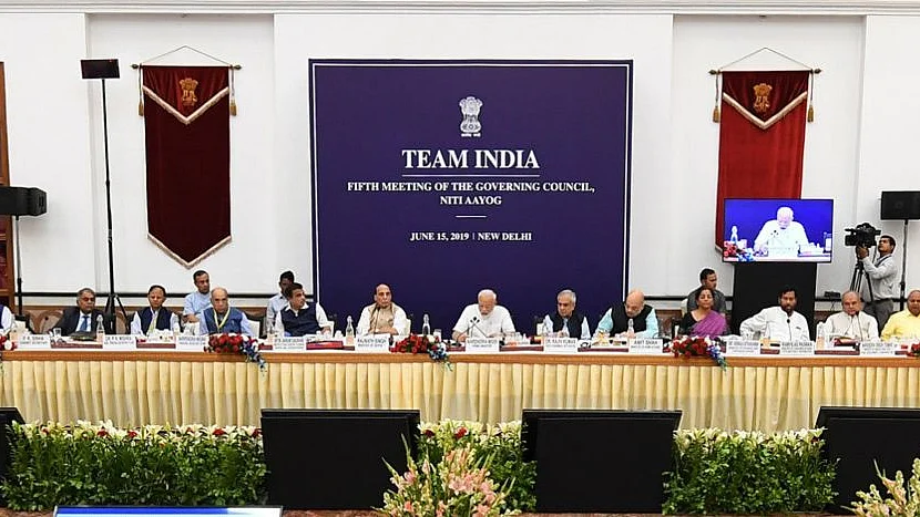 The fifth meeting of the Governing Council of Niit Aayog underway in New Delhi on June 15, 2019.