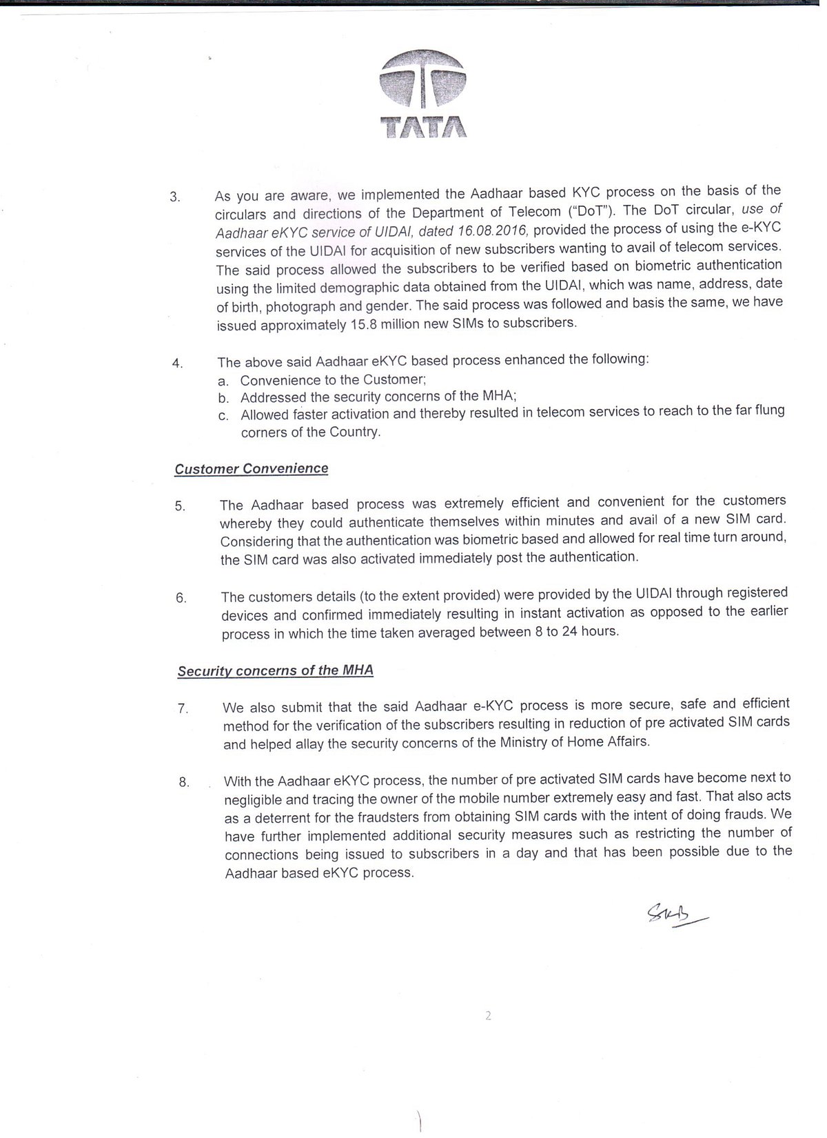 For whom is the Aadhaar Amendments Bill: only to please Telecom companies