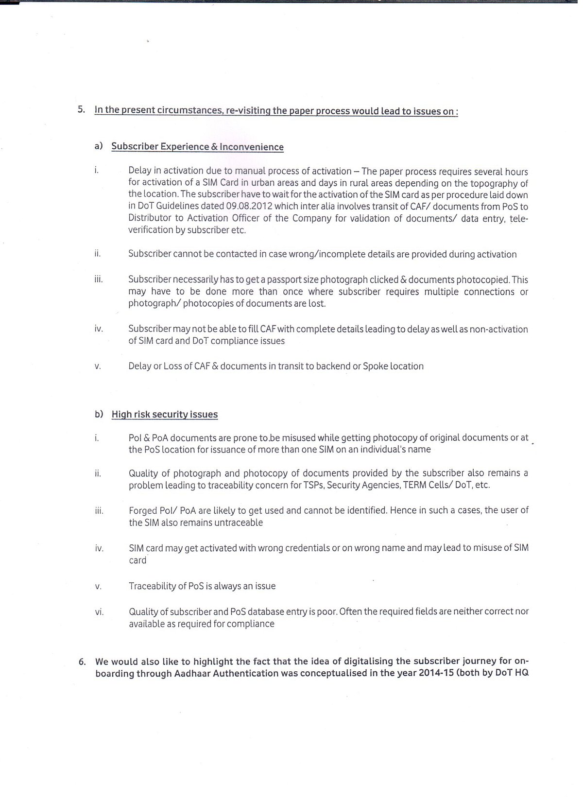 For whom is the Aadhaar Amendments Bill: only to please Telecom companies